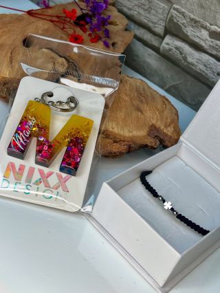 Epoxidový přívěsek na míru společně s náramkem v shamballa zapletu❤️ 🥳 #style #shamballa #bracelet #epoxid #resin #custom