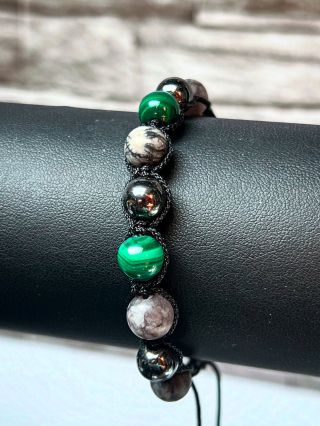 Malachit v hlavní roki💚🙏🫶 #naramek #naramky #shamballa